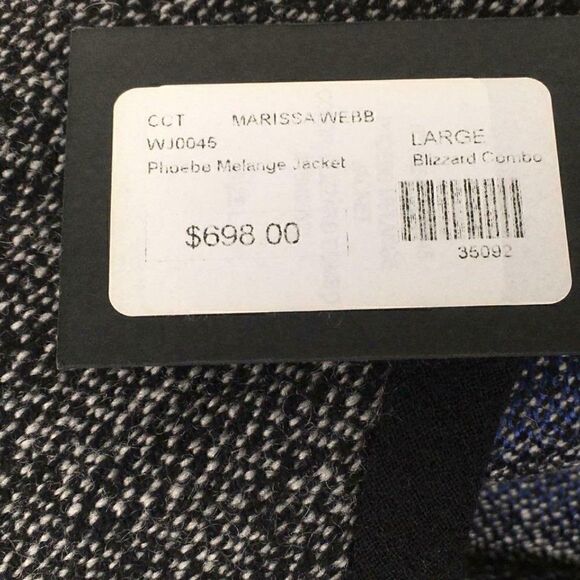 !Oversized! Marissa Webb L Navy Phoebe Jacket - Picture 3 of 5